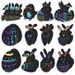 cards For Children, Colorful Eggs, Easter Novelty Bunny Ornaments, Party Scratch Art_desvips.com