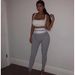 Women's Sexy High-Waisted Letter Print Slimming Casual Bar Dancewear Stretch Pants Ins Internet Celebrity Style_desvips.com