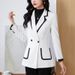 Women's Clothing slim-fit elegant commuter casual all-match small top suit_desvips.com