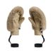 001 Winter New Women, Windproof, Cold-Proof, Warm, Fleece-Lined, Cross-Border Trade, Plush Ski Gloves For Ladies_desvips.com