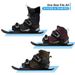 Outdoor Mini Short Ski Shoes Snowboard Winter Travel Portable Ice Skates Snow Boots_desvips.com