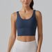 V-shaped Beautiful Back And Cloud Feeling Integrated Cup Sports Bra, Tight Fitting High Elasticity Running Fitness Yoga_desvips.com