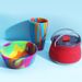 Folding kettle set Camping road trip cutlery set outdoor silicone cup silicone bowl_desvips.com