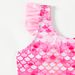 New Girls' Fish Scale Print Two-piece Swimsuit, Fresh And Stylish Skirt-style Hot Spring Children's Swimwear, Wholesale_desvips.com