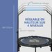 Trampoline De Fitness Gymnastique Avec Poignée Réglable, Pliable, 6 Pieds, 28 Ressorts Ø 102 Cm, Noir Bleu_desvips.com