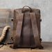 Vintage Genuine Backpack Laptop Crazy-horse Leather School Outdoor Travel Weekender Shoulder Bag_desvips.com
