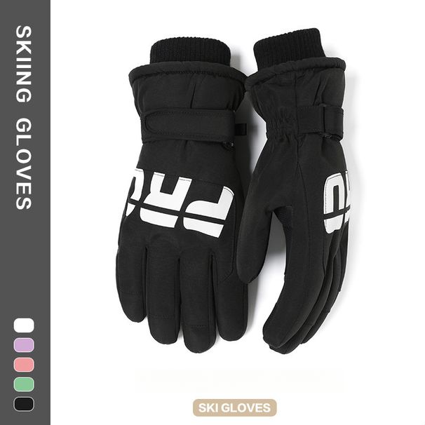 Winter Ski Gloves, Outdoor Fleece-lined, Thickened, Warm, Non-slip, Waterproof, Touch-screen Compatible Cycling Gloves_desvips.com