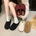 hot Free Shipping Designer Slippers For Woman Winter Indoor Outdoor Snow Boots Keep Warm White Black Brown Plush Sandals_desvips.com