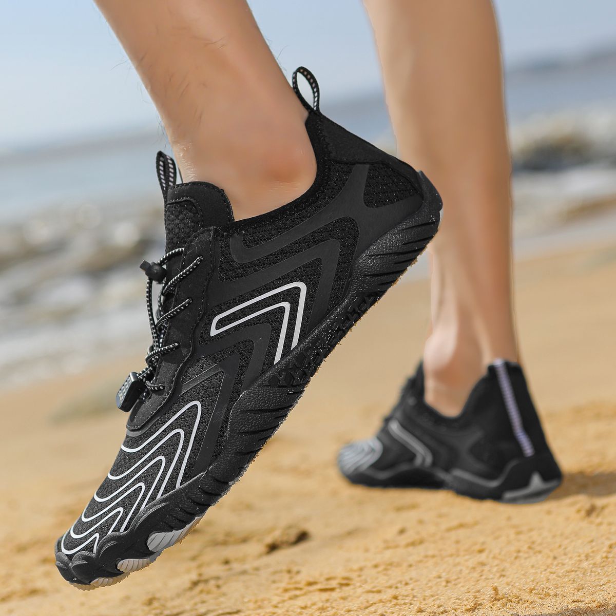 Water Shoes For Swimming, Hiking, And Beach - Lightweight Quick-Drying With Anti-Slip Rubber Sole - Breathable Mesh Lining For Outdoor Adventures_desvips.com