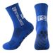 Adhesive Coated Soccer Socks Mid Calf Breathable Anti Slip Professional Outdoor Training Sports FS Style_desvips.com