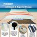Upgraded Lycra Beach Tent With 4 Sandbag Anchors - Windproof Sun Shelter UPF 50+ Portable Canopy For Family Outings Surfing_desvips.com