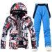 001 New Men's Suit Winter Outdoor Windproof Water-Resistant Warm Thickened Snowboard Snow Ski Jacket And Pants_desvips.com