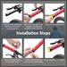 ROCKBROS Handlebar Grips Bicycle Grip Non-Slip 1 Pair Hand Grips Reflective_desvips.com