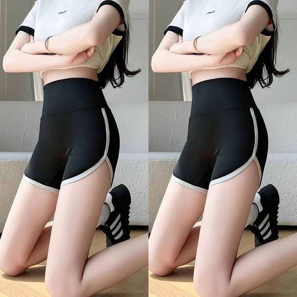 Three-Quarter Shark Pants For Women, Summer Thin Anti-Exposure Safety Shorts, Hot Girl Outer Wear, Tummy Control Yoga_desvips.com