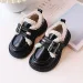 Children Leather Loafers for Boys Girls Winter Thick Soled Lamb Wool Warm Kidsnest Girl Uniform Princess School Cotton_desvips.com