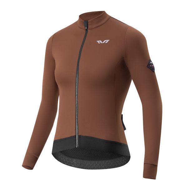 ROCKBROS Women's Winter Thermal Cycling Jersey, Long-sleeved Cycling Jersey, Cycling Clothing_desvips.com