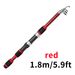 Rod Combo Children's Telescopic Lure Rod Glass Short Section Fiberglass Hard Sea Rod Set Horse Mouth Casting Rod 1.8 Meters_desvips.com