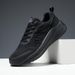 Men's loose air mesh surface flying woven sports shoes travel light running shoes_desvips.com