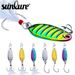 Long Casting Flat Vibration VIB Spoon Shape Lure Metal Bait Blood Groove Hook White Striped Bass Horse Mouth Sequin_desvips.com