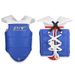 ZTTY Taekwondo Training Set 5-Piece PU+EVA Protective Gear With Bamboo Texture (Red/Blue) For Martial Arts & Fitness_desvips.com