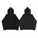 Men's Clothing Solid color sweatshirt zipper hoodie blank cardigan zipper hoodie sweatshirt spot_desvips.com