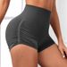 European And American Style Ruched Butt-lifting Shorts, Quick-dry, Breathable, High-elastic, Tight-fitting, High-waisted_desvips.com