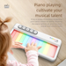 Cross-border New Rainbow Light Electronic Keyboard Touch Screen Box Educational Early Learning Children's Instrument_desvips.com
