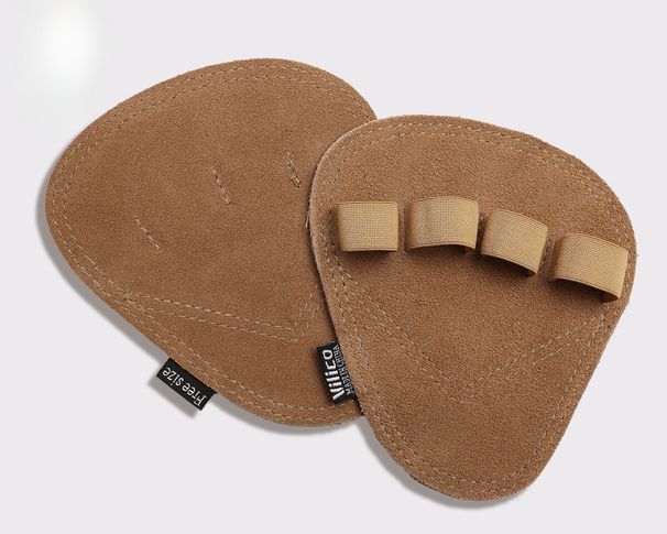 Cowhide Deadlift Palm Protector Non-Slip Half-Finger Gloves Waterproof Wear-Resistant Weightlifting Tool Anti-Slip_desvips.com