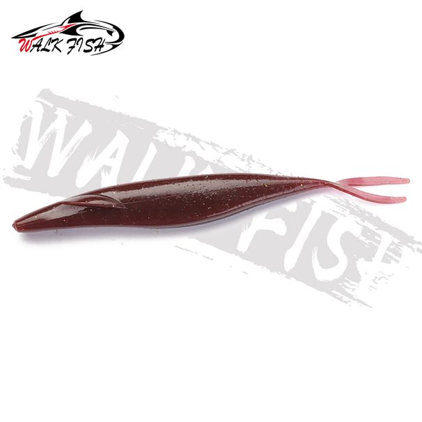 WALK FISH 6Pcs/Lot PVC Forked Tail Sinking Soft Lure 12.7cm 9.6g Silicone Swimbait ArtificialFishing Lure Pike Perch Bass Pesca_desvips.com