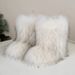001 001 Cross-Border European And American Snow Boots Flat High-Top Raccoon Fox Fur Winter Warm Mid-Calf Women's Shoes_desvips.com