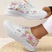High Quality Plus Size 43 Comfort Breathable Casual Sneakers Fashion Rhinestone Flat Shoes For Women 2024_desvips.com