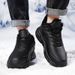 Mens Winter Warm Fleece Lined Comfortable Waterproof Sneakers Extra Sizes 46 47 48 Casual Sports Shoes_desvips.com