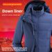 Outdoor 3-in-1 Fully Laminated Waterproof Windproof Thermal Jacket For Men And Women Winter Hiking Skiing Coat_desvips.com