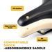 ROCKBROS Bicycle Saddle Breathable PU Leather Saddle With Pressure Relief Groove_desvips.com