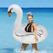 Black Toucan Inflatable Pool Float For Adults - Heavy-Duty PVC Animal Swim Ring (Supports 300lbs UV-Resistant Non-Slip Seat)_desvips.com