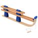 Foldable Wooden Sled - Sturdy Metal Runners, Safety Lock, Suitable For Exciting Winter Fun_desvips.com