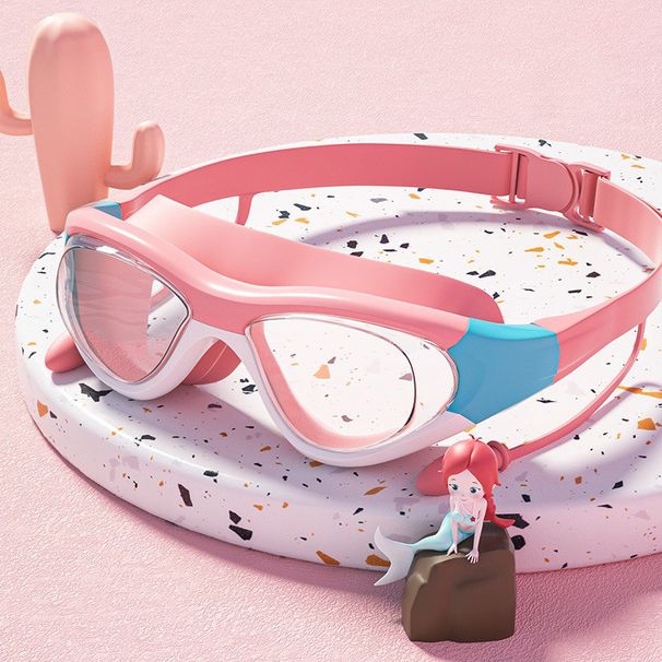 Children's Swimming Goggles, High-definition, Anti-fog, Waterproof, Large Frame, Adjustable, Suitable For Boys And_desvips.com