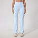 High-Waisted Seamless Yoga Pants European American Style Sports Flared Shaping Peach Casual Fitness Trousers for Women_desvips.com