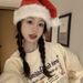 Christmas Decoration Hat Plush Little Red Book Internet Celebrity Same Style Photo Prop Selfie Atmosphere Party Costume_desvips.com