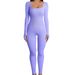 Seamless Women's Dance Fitness Jumpsuit, Tight Fitting Long Sleeved Yoga Suit_desvips.com