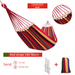 Fuhua Canvas Anti-Rollover Single And Double Person Swing Outdoor Hammock Camping With Bent Stick_desvips.com