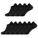 5 Pairs Unisex Merino Wool Ankle Hiking Running Compression Support Thick Cushion No Show Men Women Socks Breathable_desvips.com