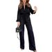 Women's Clothing two-piece high-end long-sleeved loose leopard print spring fashion casual women's suit for women_desvips.com