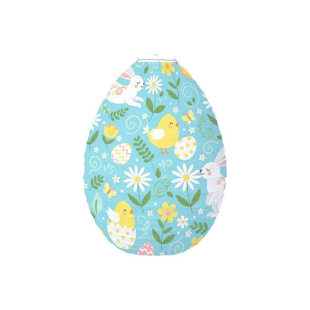 Cross-border Easter For Spring-themed Parties, Rabbit Egg Hanging Paper Lantern Arrangements And Decorations_desvips.com