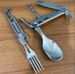 Multifunctional Cutlery Portable Stainless Steel Outdoor Folding Spoon Bottle Opener Detachable Knife Fork Set_desvips.com