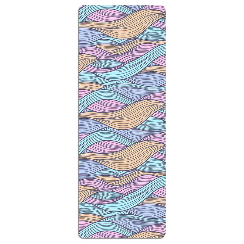 1.5mm Ultra Thin Suede Printed Yoga Mat Rubber Yoga Mat Skipping Rope Aerobics Non Slip Mat_desvips.com