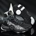 Plus Size Basketball Shoes For Men, Lightweight Soft Sole High-top Fashion Student Sports Shoes, Mesh Breathable_desvips.com