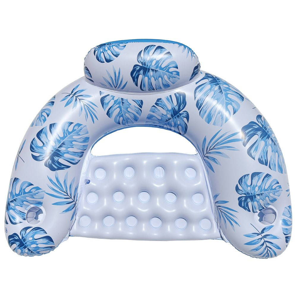 Pool & Accessories Inflatable Pool Lounge Chair With Detachable Canopy U Shaped Backrest Extra Thick Floating Raft For Adults_desvips.com