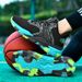 Men's women's new elastic with anti slip and wear-resistant mesh, breathable high top sports fly woven mesh basketball_desvips.com