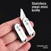 New Stainless Steel Mini Folding Knife For Outdoor Use, Pocket Knife, Keychain Accessory, Package Opener_desvips.com